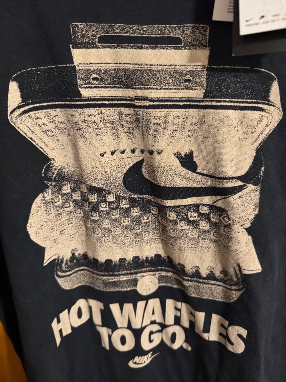 Nike Tshirt Mens Medium Tall Navy Waffles - Picture 3 of 3